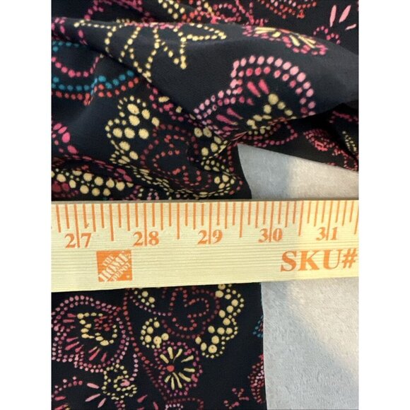 Women’s Catherines Button Up Paisley 3/4 Roll Tab Sleeves Multicolored plus 3X - Picture 5 of 13